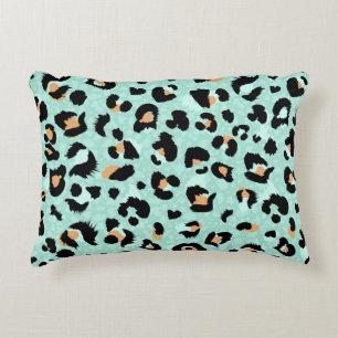 Leopard print, animal pattern accent pillow