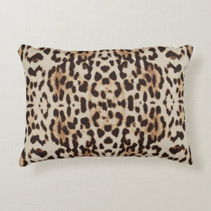 Leopard Print Animal Pattern Accent Pillow