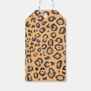 Leopard Print Animal Pattern Painting Gift Tags