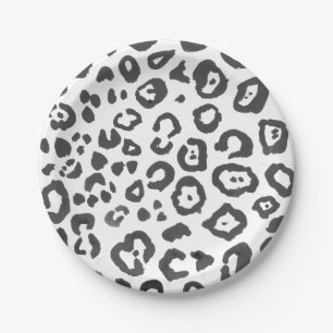Leopard Print Animal Pattern Paper Plate