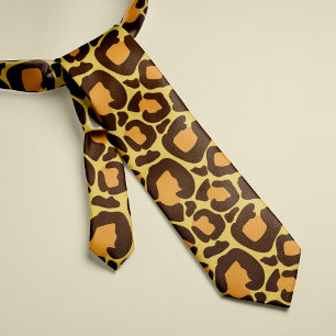 Leopard Print Animal Pattern Tie