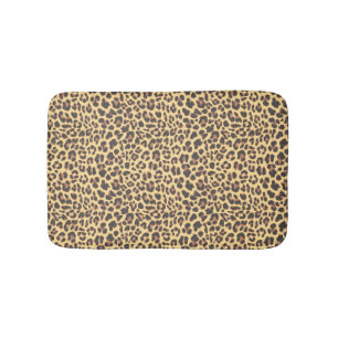 Leopard Print Animal Skin Pattern Bath Mat