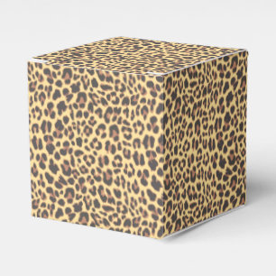 Leopard Print Animal Skin Pattern Favor Box