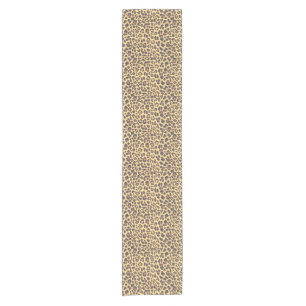 Leopard Print Animal Skin Pattern Short Table Runner