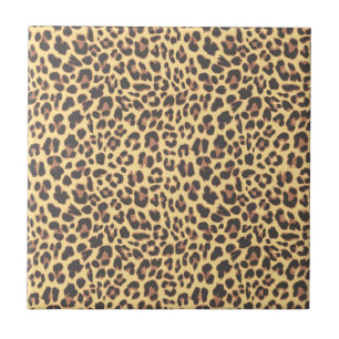 Leopard Print Animal Skin Pattern Tile