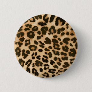 Leopard Print Background 2 Inch Round Button