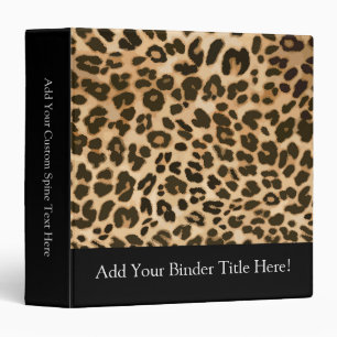 Leopard Print Background Binder