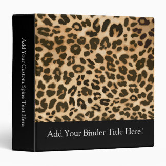 Leopard Print Background Binder