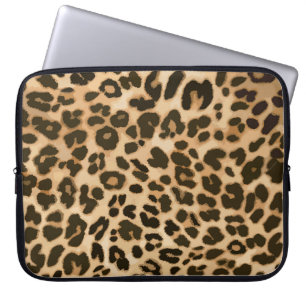 Leopard Print Background Laptop Sleeve