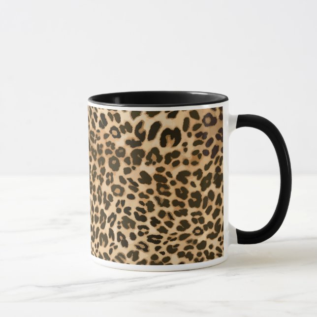 Leopard Print Background Mug (Right)