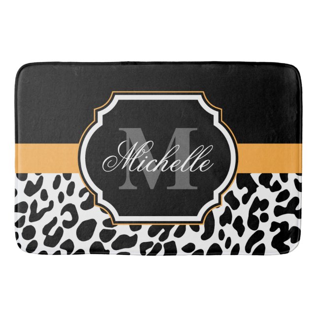 Leopard Print Bath Mat (Front)