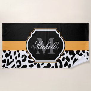 Leopard Print Beach Towel