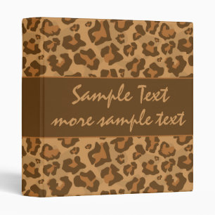 Leopard Print Binder