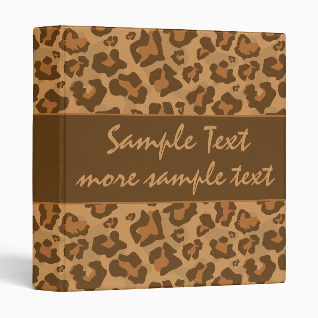 Leopard Print Binder (Front/Spine)