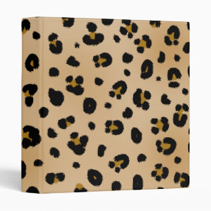 Leopard Print Binder