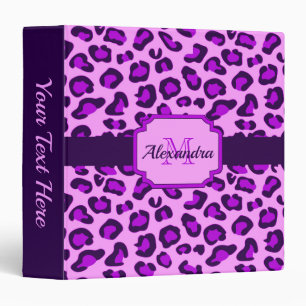 Leopard Print Binder