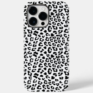 Leopard Print Black and White Case-Mate iPhone 14 Pro Max Case