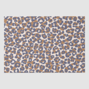 Leopard Print-Blue and Brown- Tissue Paper