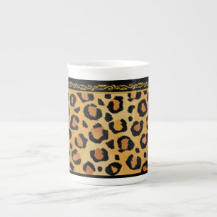 Leopard Print Bone China Mug