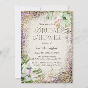 Leopard Print Bridal Shower Template
