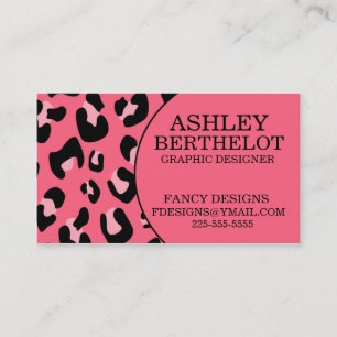 Leopard Print Business Card