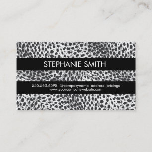 Leopard Print Business Card
