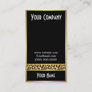 Leopard Print Business Card Template