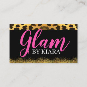 Leopard Print Business Cards