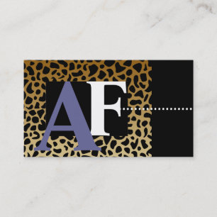 Leopard Print Business Cards