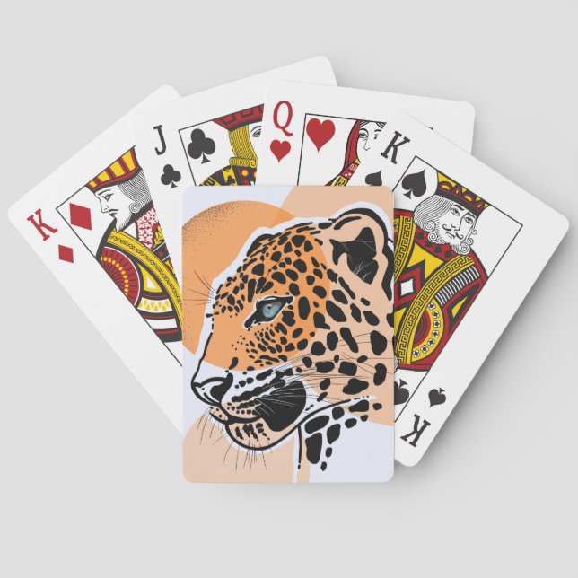 Leopard Print Cards – Bold Big Cat Design  (Back)