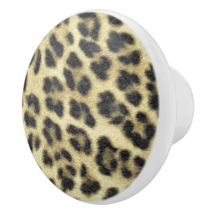 Leopard Print Ceramic Knob