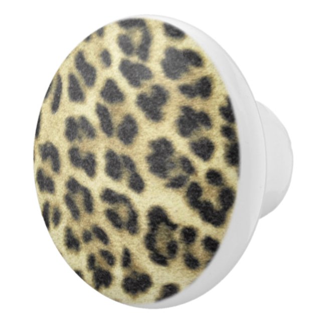 Leopard Print Ceramic Knob (Right)