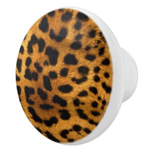 Leopard Print/Ceramic Knob