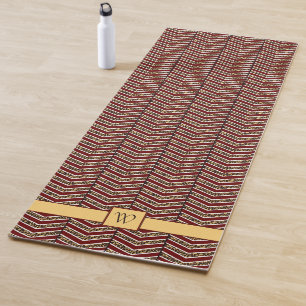 Leopard Print Chevron Yoga Mat
