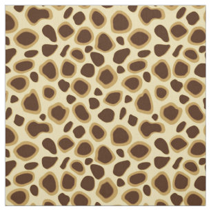 Leopard Print - Chocolate Brown and Camel Tan Fabric