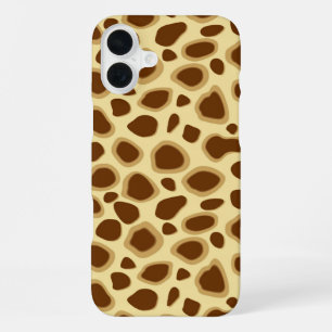 Leopard Print - Chocolate Brown and Camel Tan iPhone 16 Plus Case