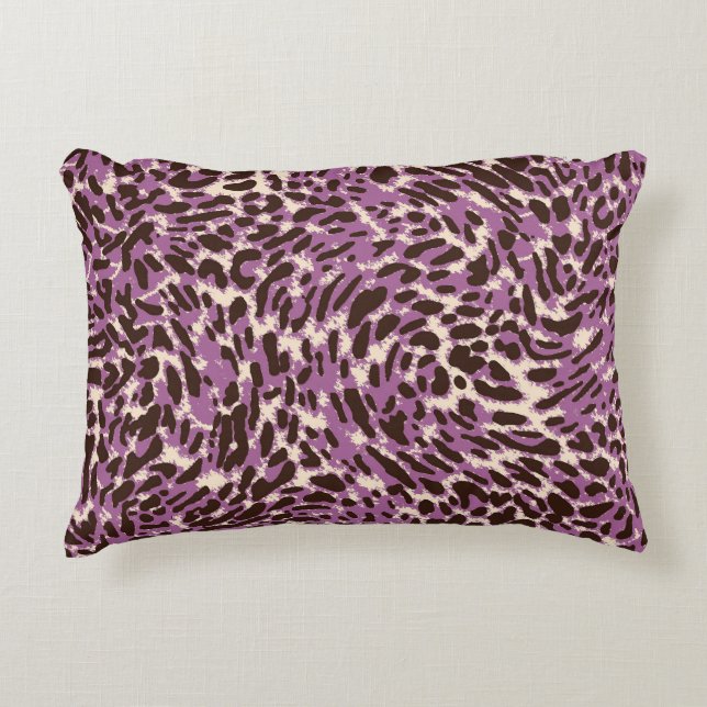 Leopard Print, Classic Animal Pattern. Accent Pillow (Front)