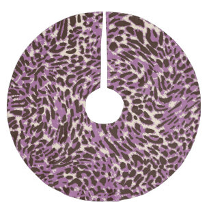 Leopard Print, Classic Animal Pattern. Brushed Polyester Tree Skirt