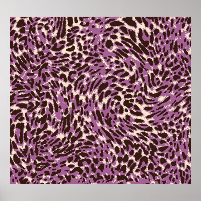 Leopard Print, Classic Animal Pattern. Poster (Front)