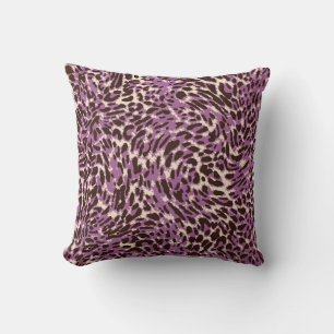 Leopard Print, Classic Animal Pattern. Throw Pillow