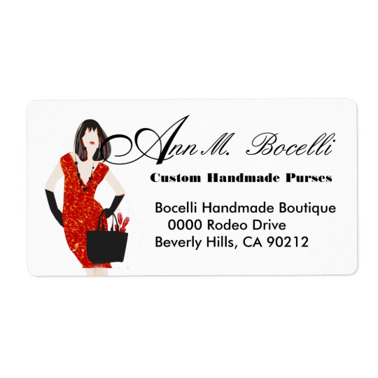 Leopard Print Clothing Handmade Business Shipping Label