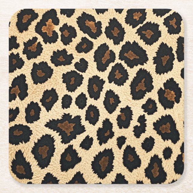 Leopard Print Coasters (Front)