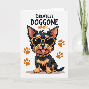 Leopard Print Dog Mom Card