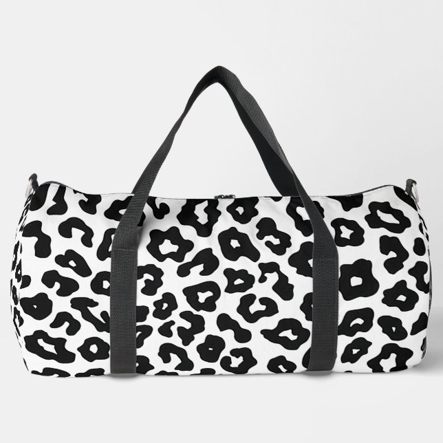 Leopard Print Duffle Bag | Gym Bag | Overnight Bag (Front)