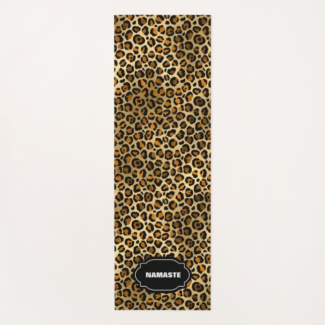 LEOPARD PRINT Eco-friendly Yoga Mat (Front)