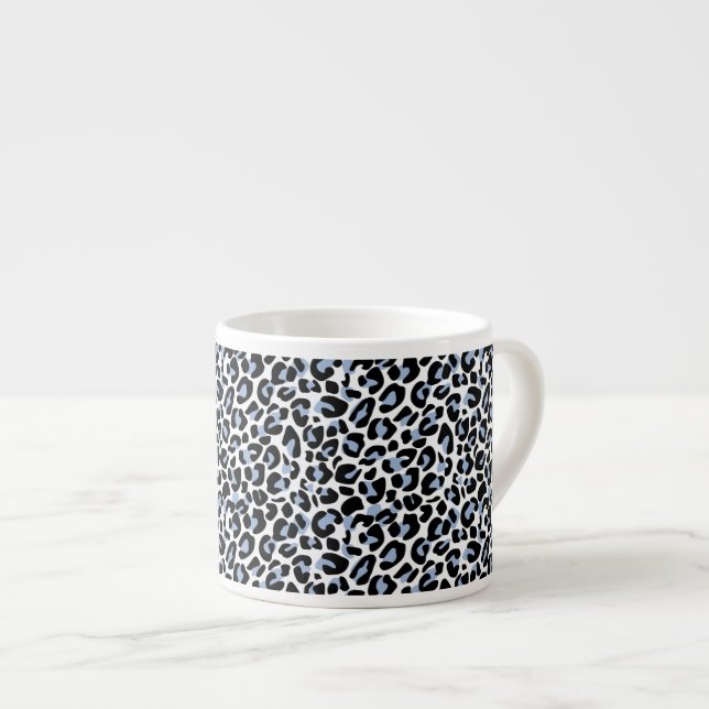 Leopard Print Espresso Mug (Front Right)