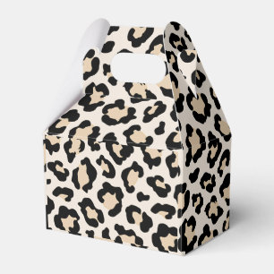 Leopard print favor box