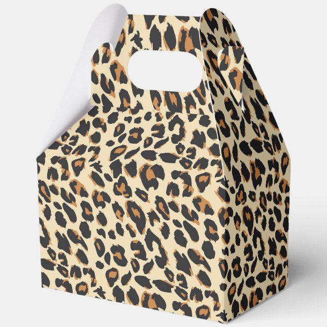 Leopard Print Favor Box (Front)