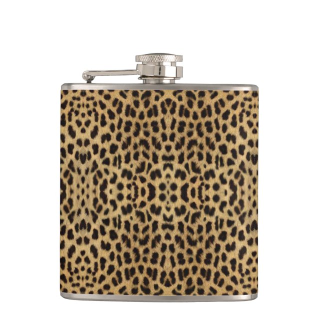 Leopard Print Flask (Front)