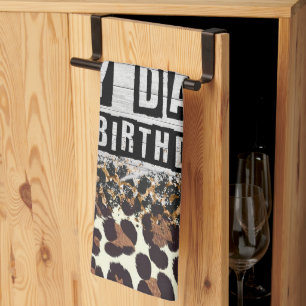 Leopard print for Birthday Party Kitchen Towel